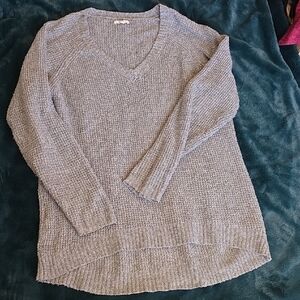 Maurices Heather Gray V-Neck Sweater